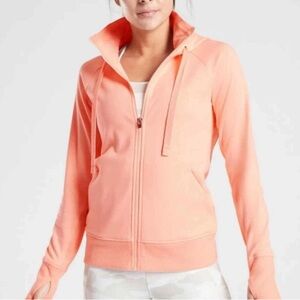 Athleta, triumph Beach Peach Zip-Up Women's hoodie L